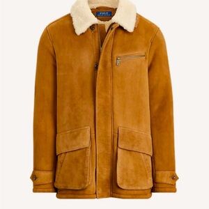 Men’s Ralph Lauren shearling coat  lightly used